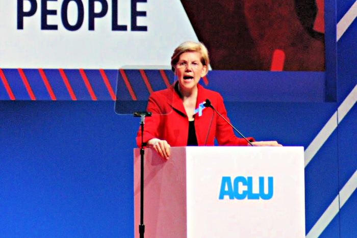 Elizabeth Warren at ACLU Conference 2018-women in politics